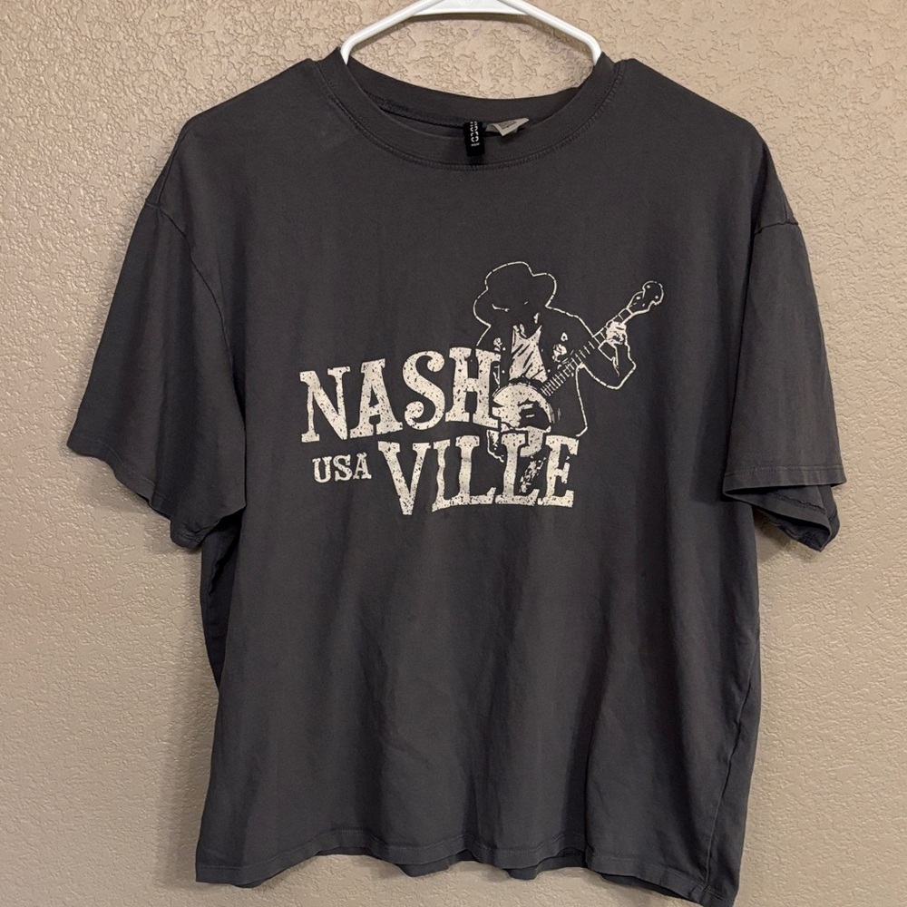 Divided Gray Nashville Graphic Tee